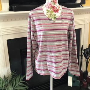 NWT Koret Striped Long Sleeve Tee
